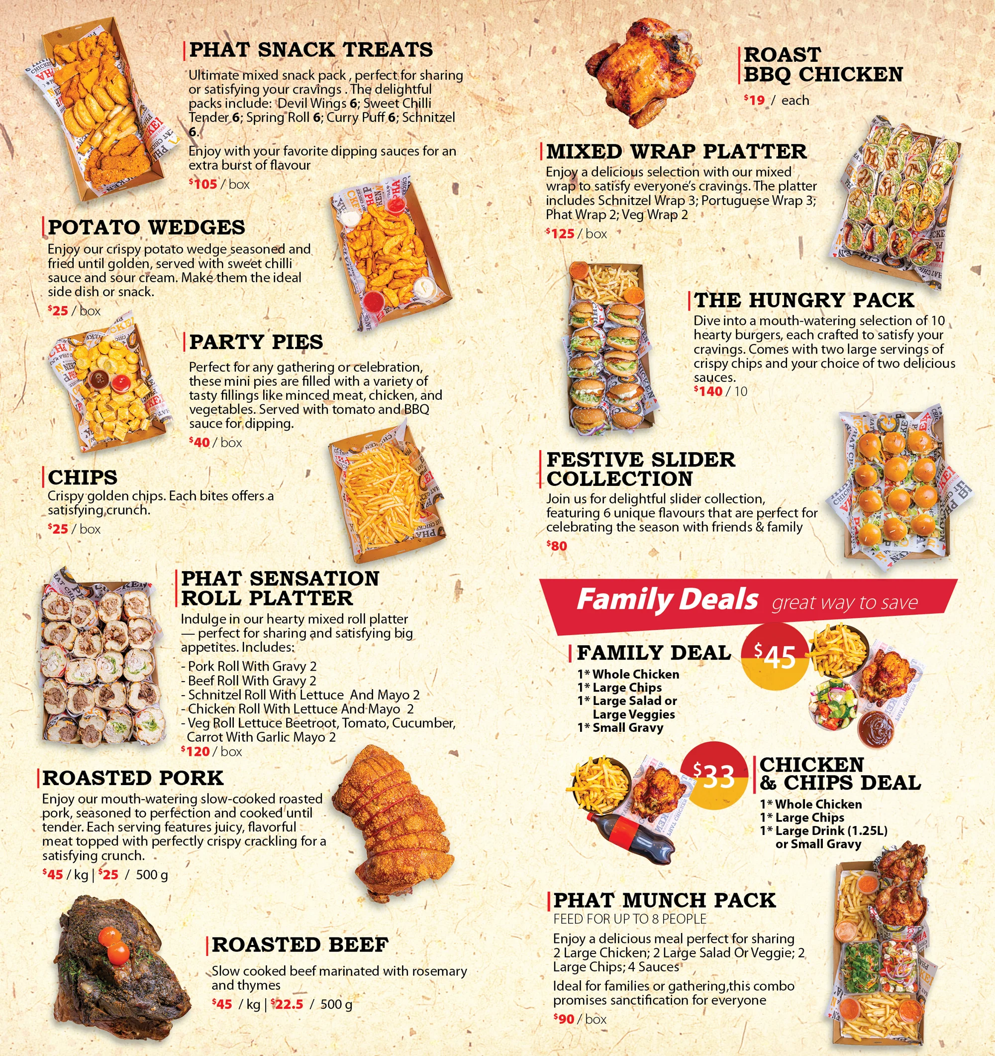 Catering Menu Page 3