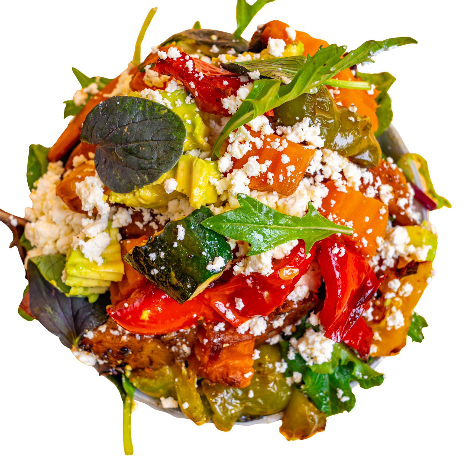 Baked Veg & Fetta Salad w/ Avocado